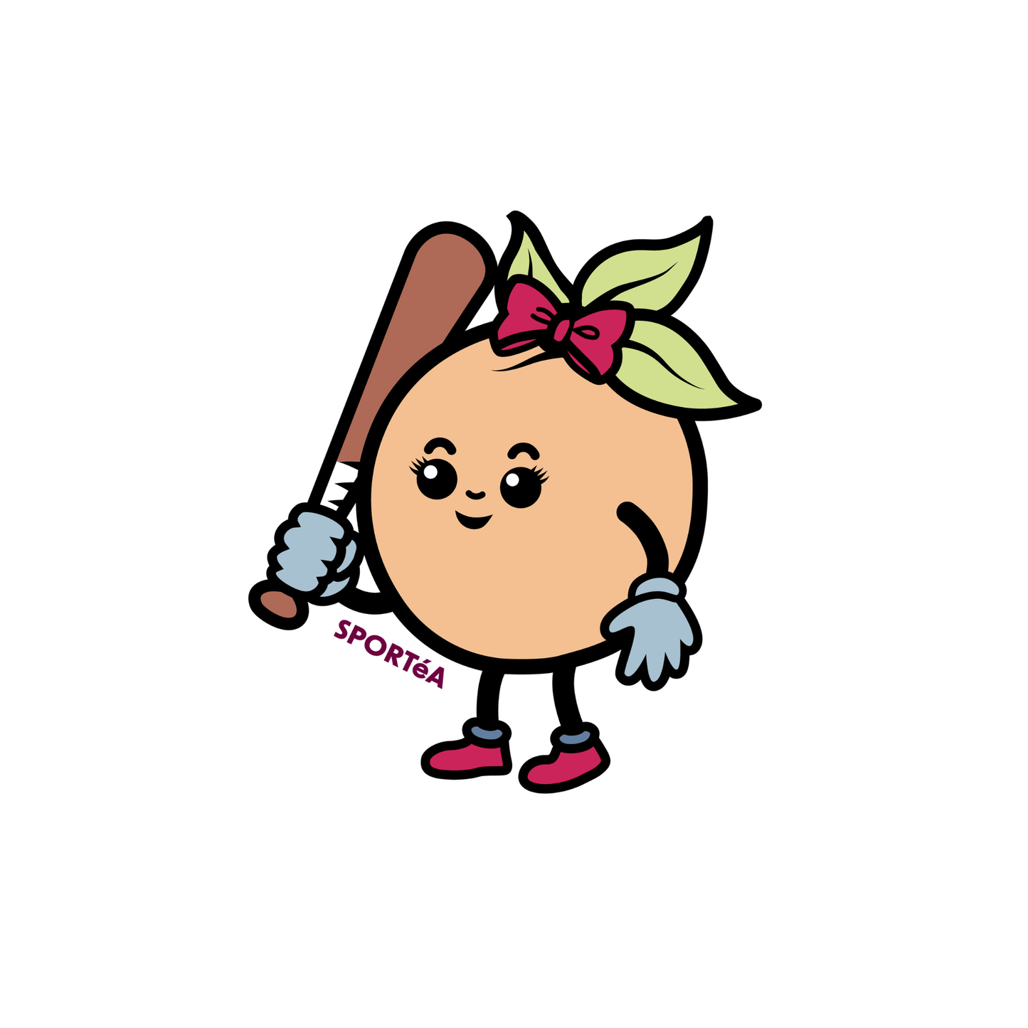 Fastball Peach Sticker 3-Pack by SPORTéA Girls