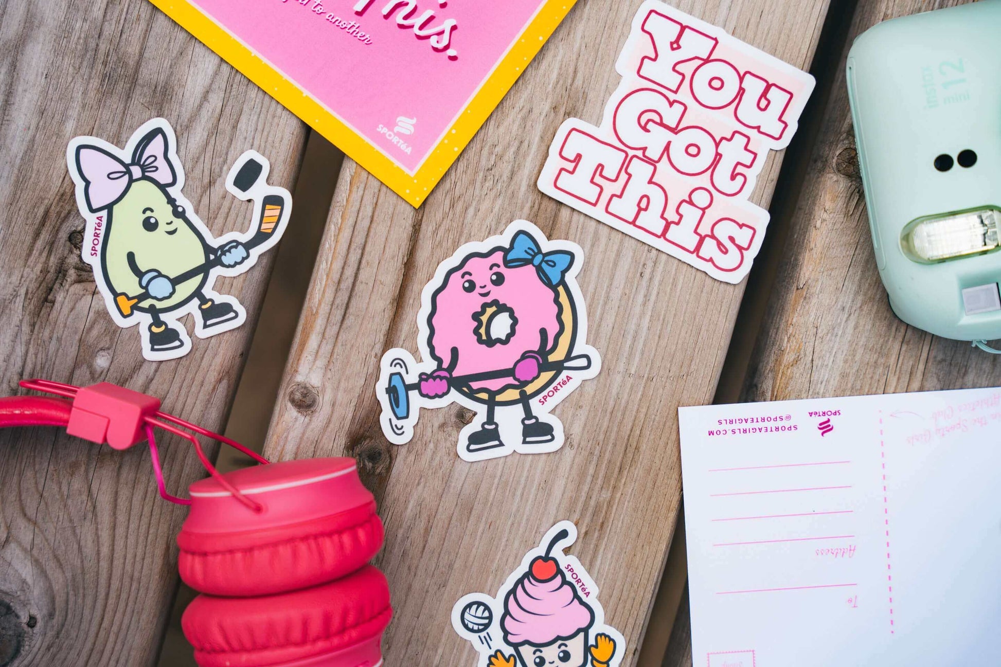 Individual collection of SPORTéA character stickers