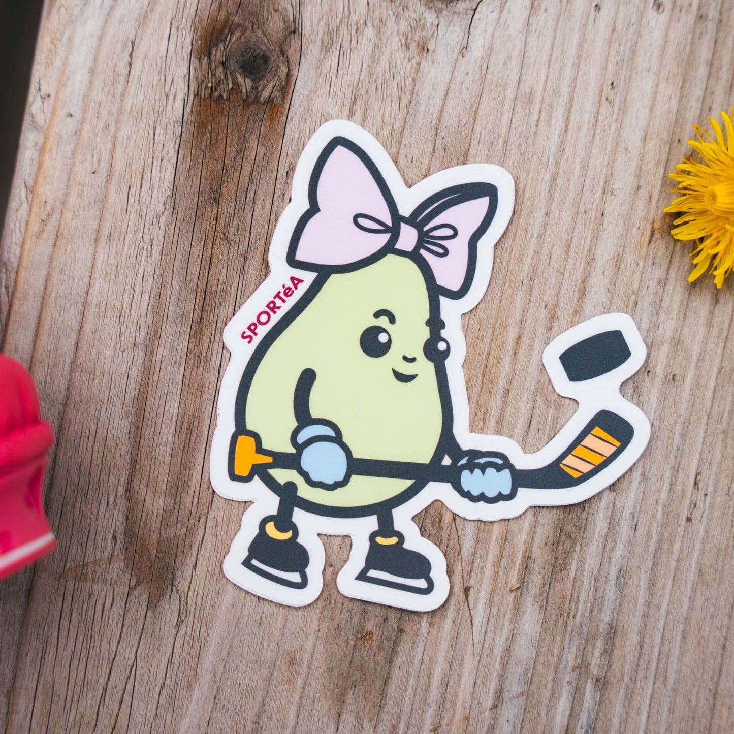 Hockey Pear Sticker 3-Pack | Sporty Girls Athletics Club