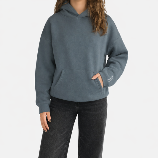 Confidence Collection Drop Shoulder Hoodie | Blue