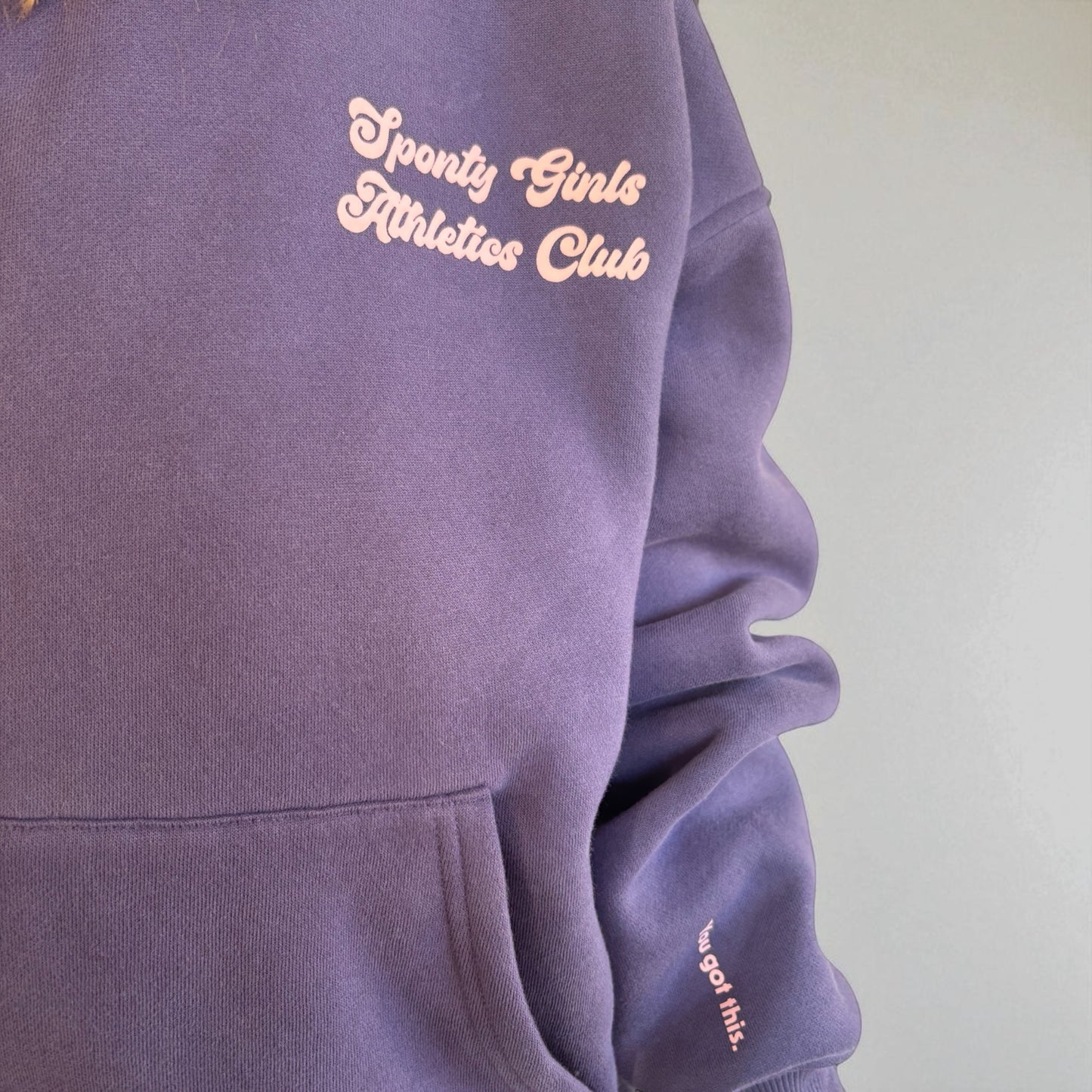 Hockey Pear Drop Shoulder Hoodie | Sporty Girls Athletics Club