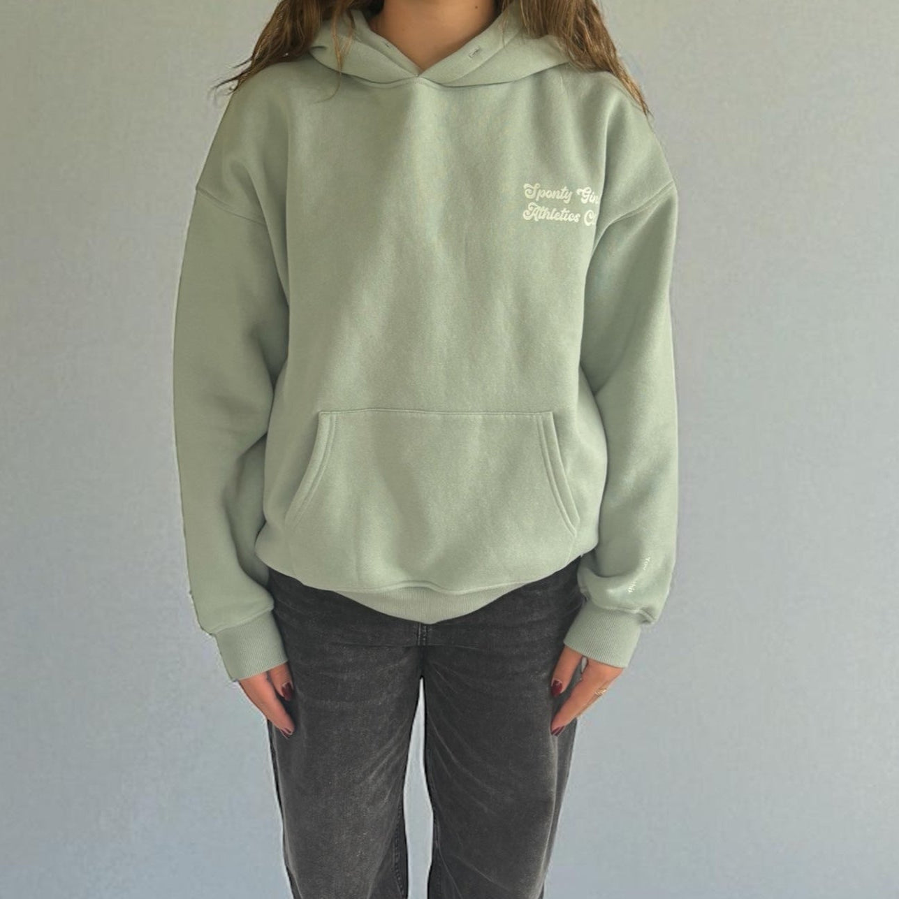 Volleyball Ice Cream Drop Shoulder Hoodie | Sporty Girls Athletics Club